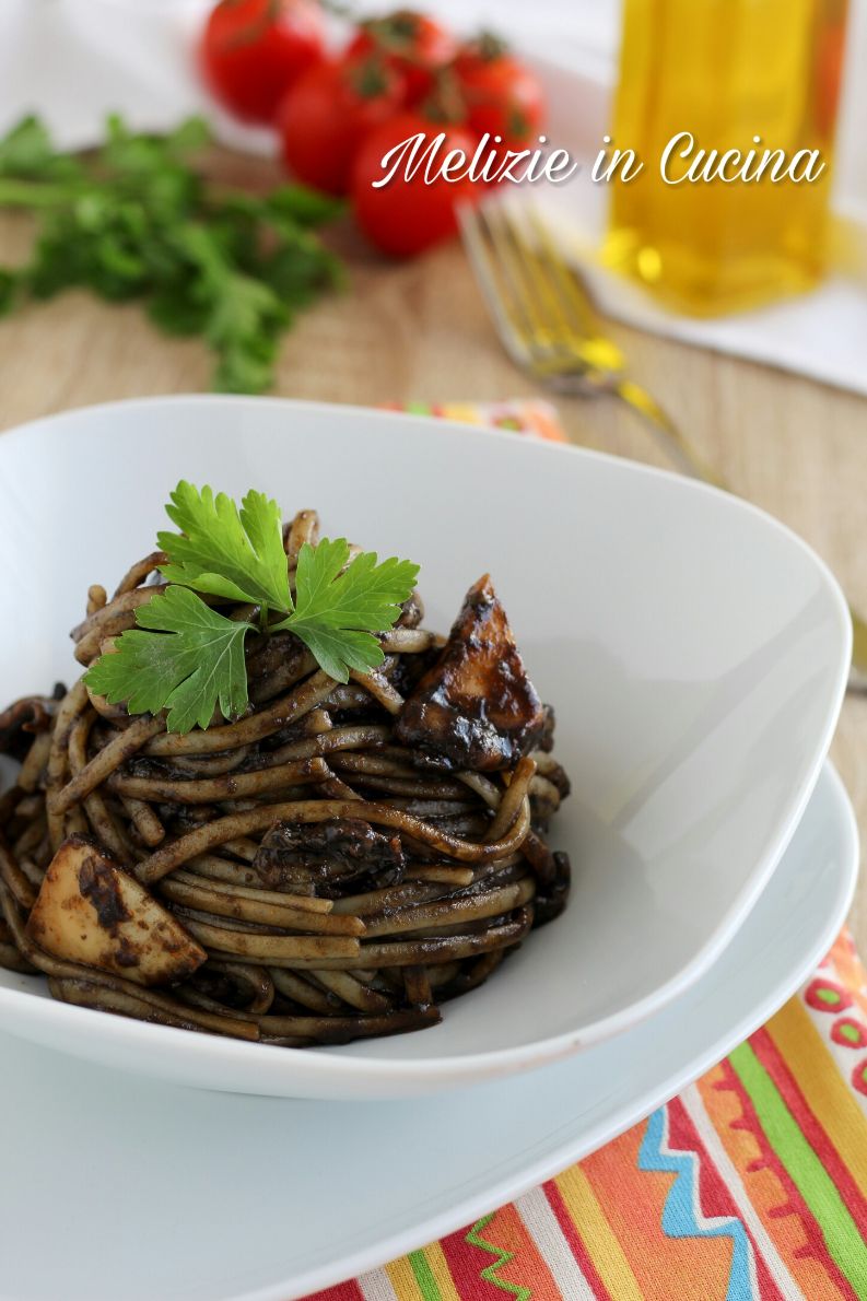 linguine al nero di seppia