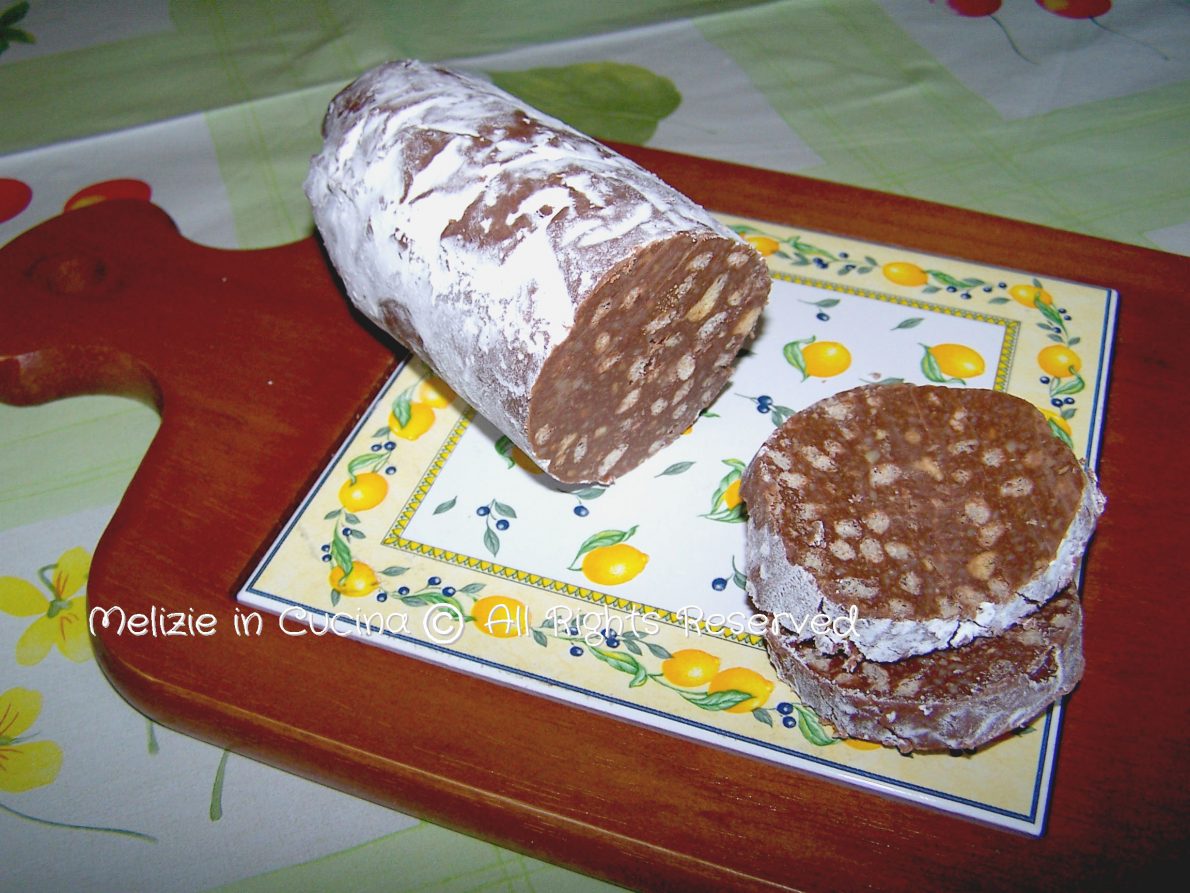 Salame turco senza uova e nocciole