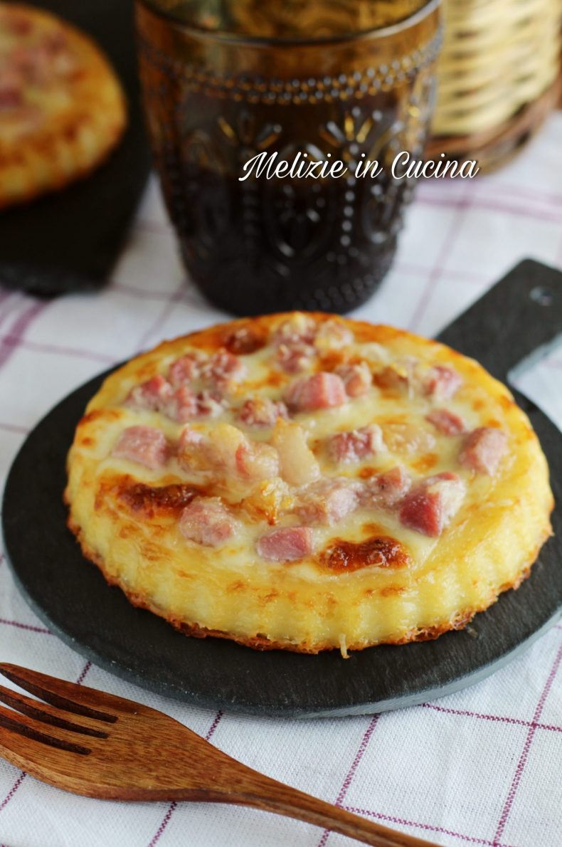 Tortino di patate con pancetta