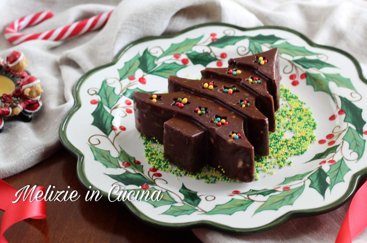 Torrone natalizio al cioccolato homemade