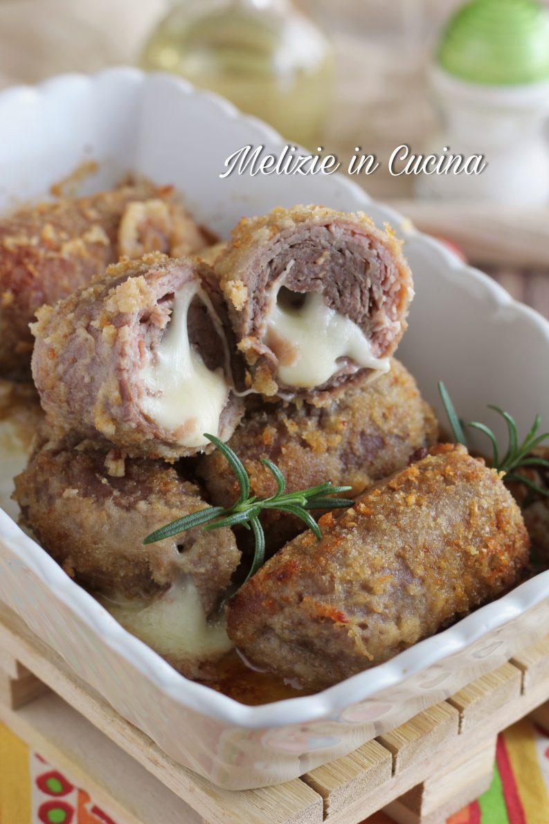 Involtini di carne con prosciutto