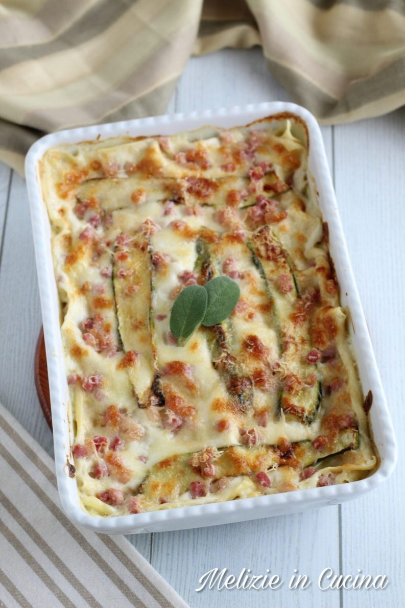 lasagne bianche con zucchine