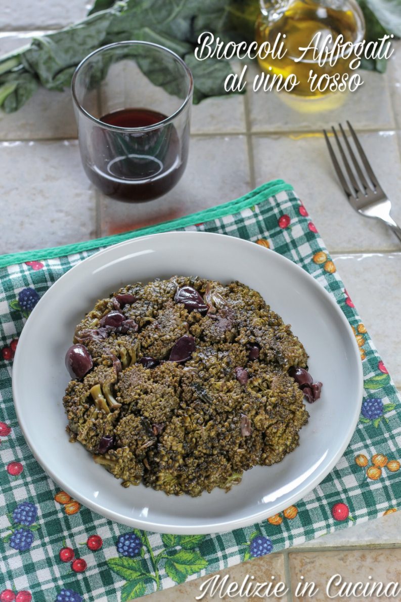 Broccoli affogati al vino Rosso