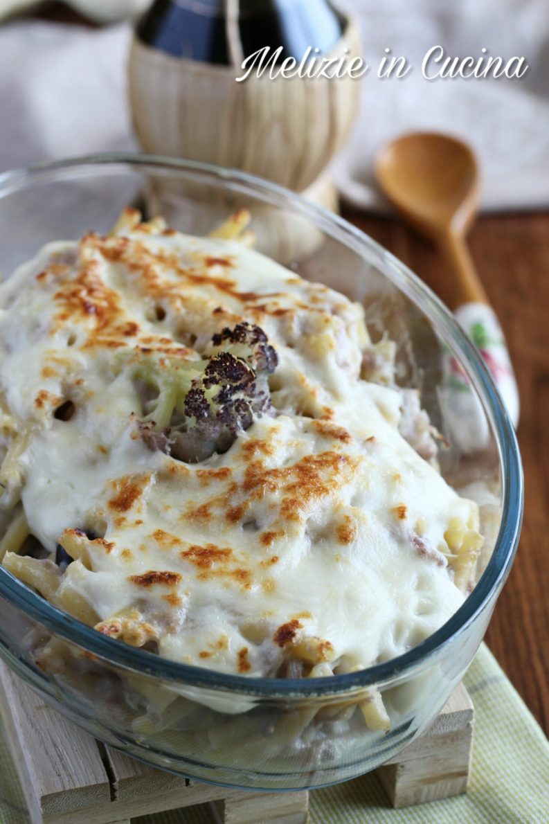 Pasta con cavolfiori al forno