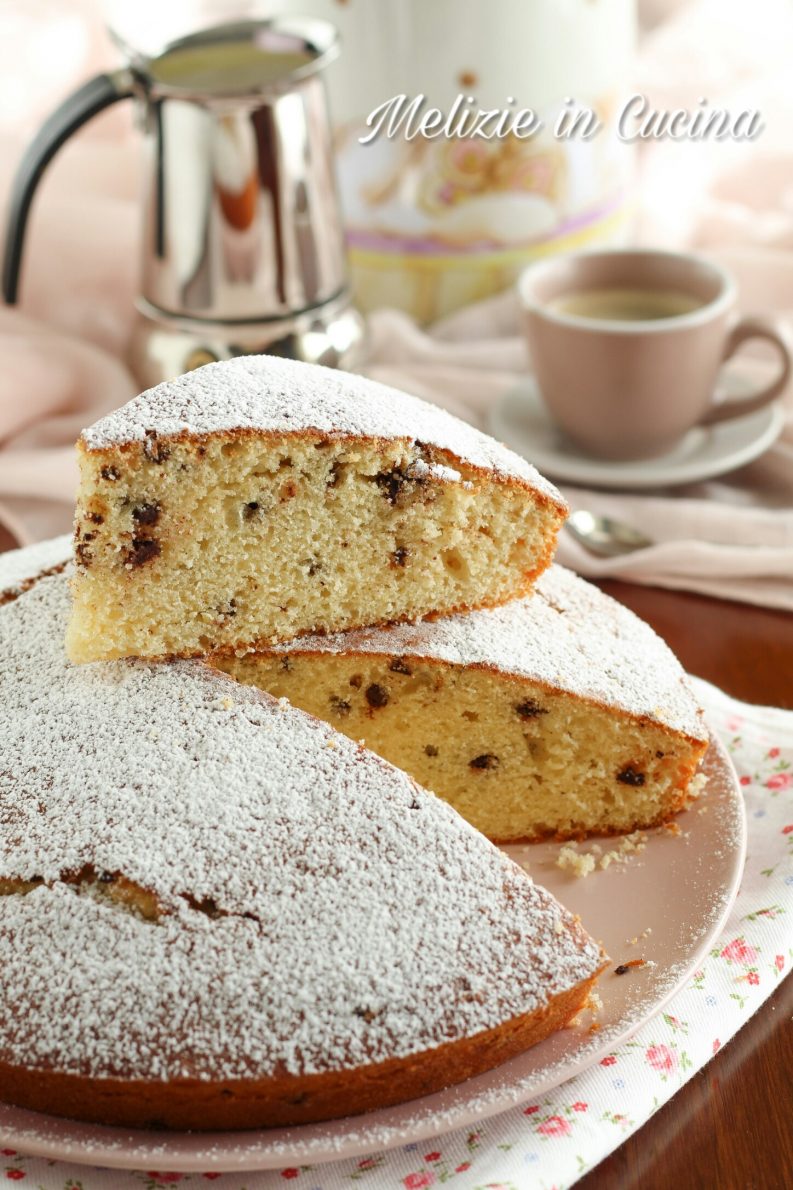 Torta Ricotta con gocce di cioccolato