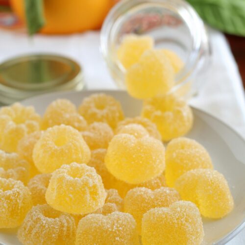 Caramelle gelee all’arancia fatte in casa