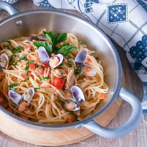 Spaghetti con le telline la mia ricetta di famiglia
