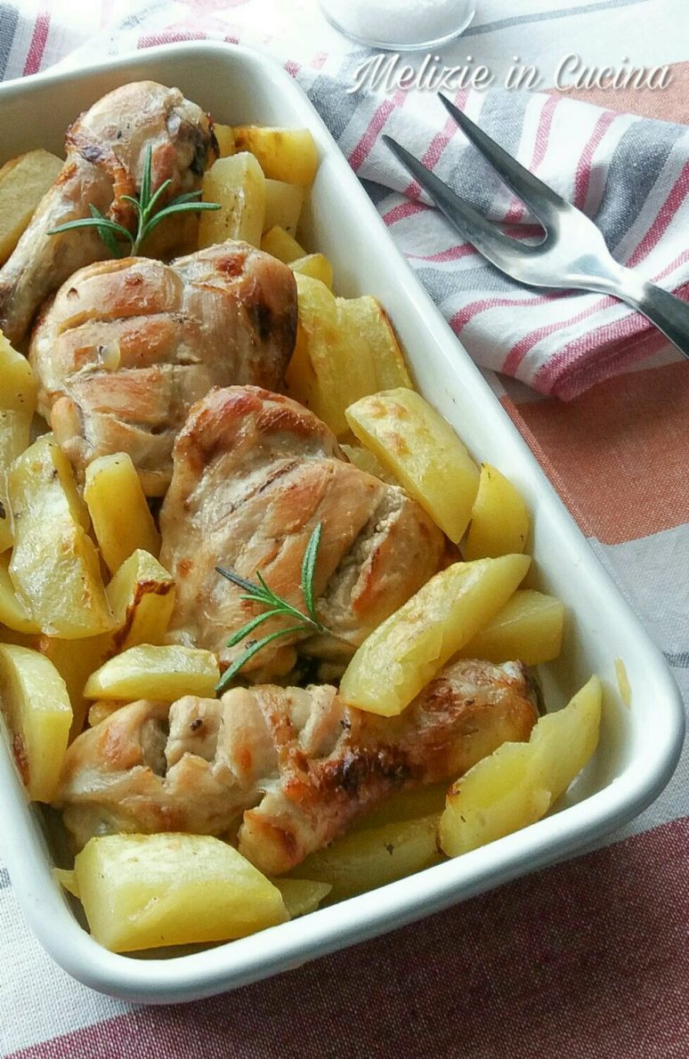 Pollo allo Spumante con patate