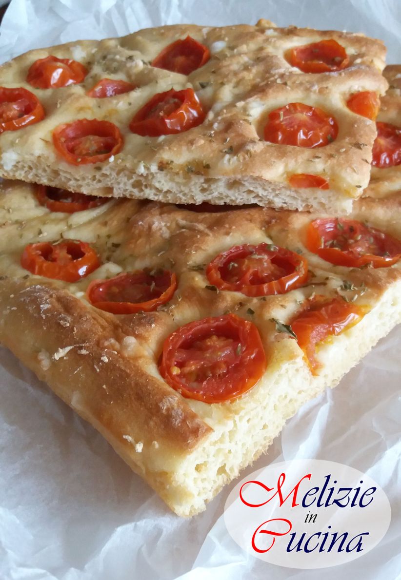 Focaccia con farina di ceci impasto base