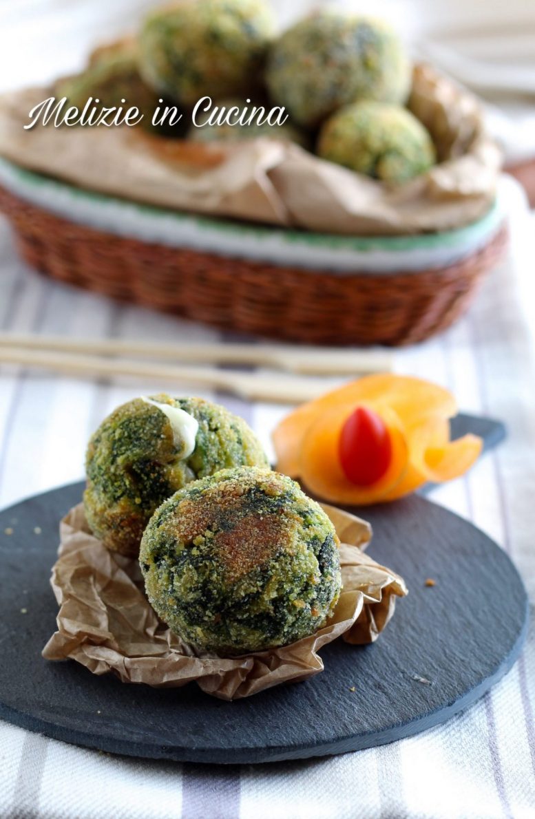 Polpette di spinaci al forno