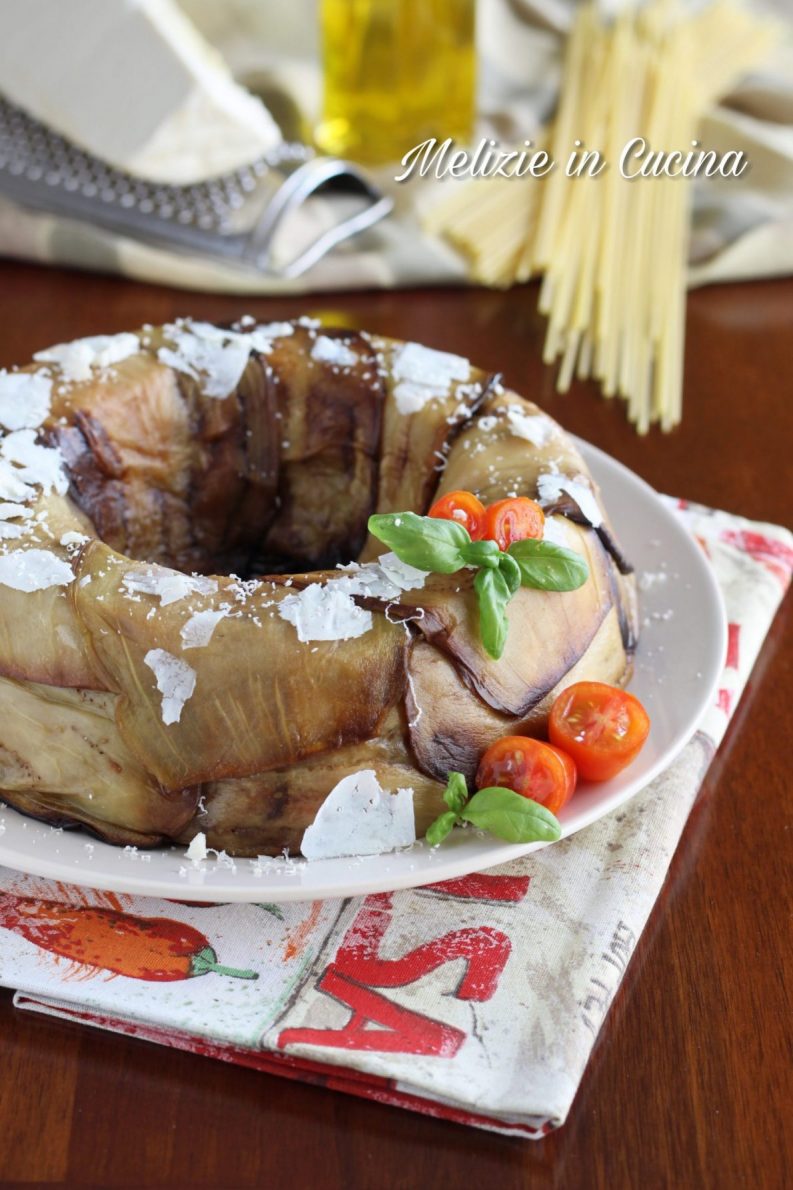 Ciambella di Spaghetti e Melanzane.