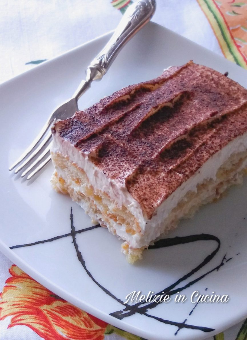 Torta tiramisù light senza uova