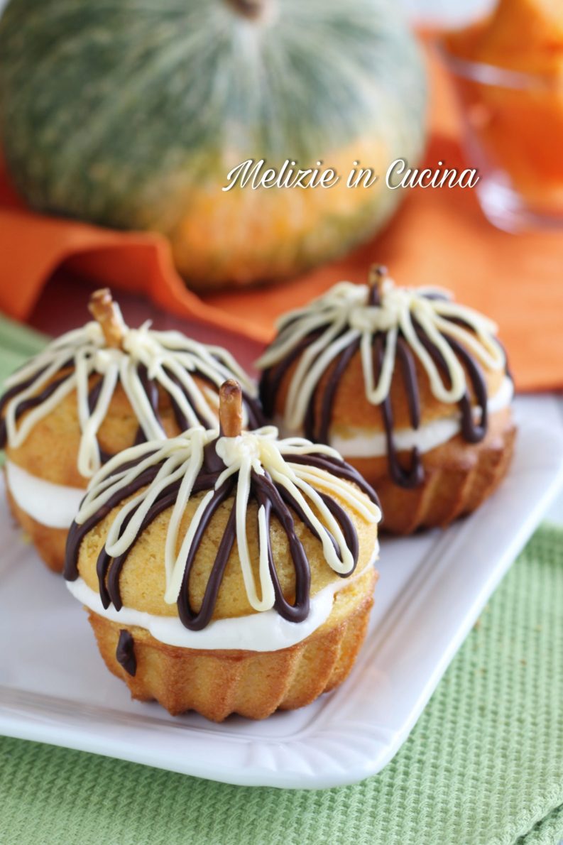 Muffin alla zucca con crema