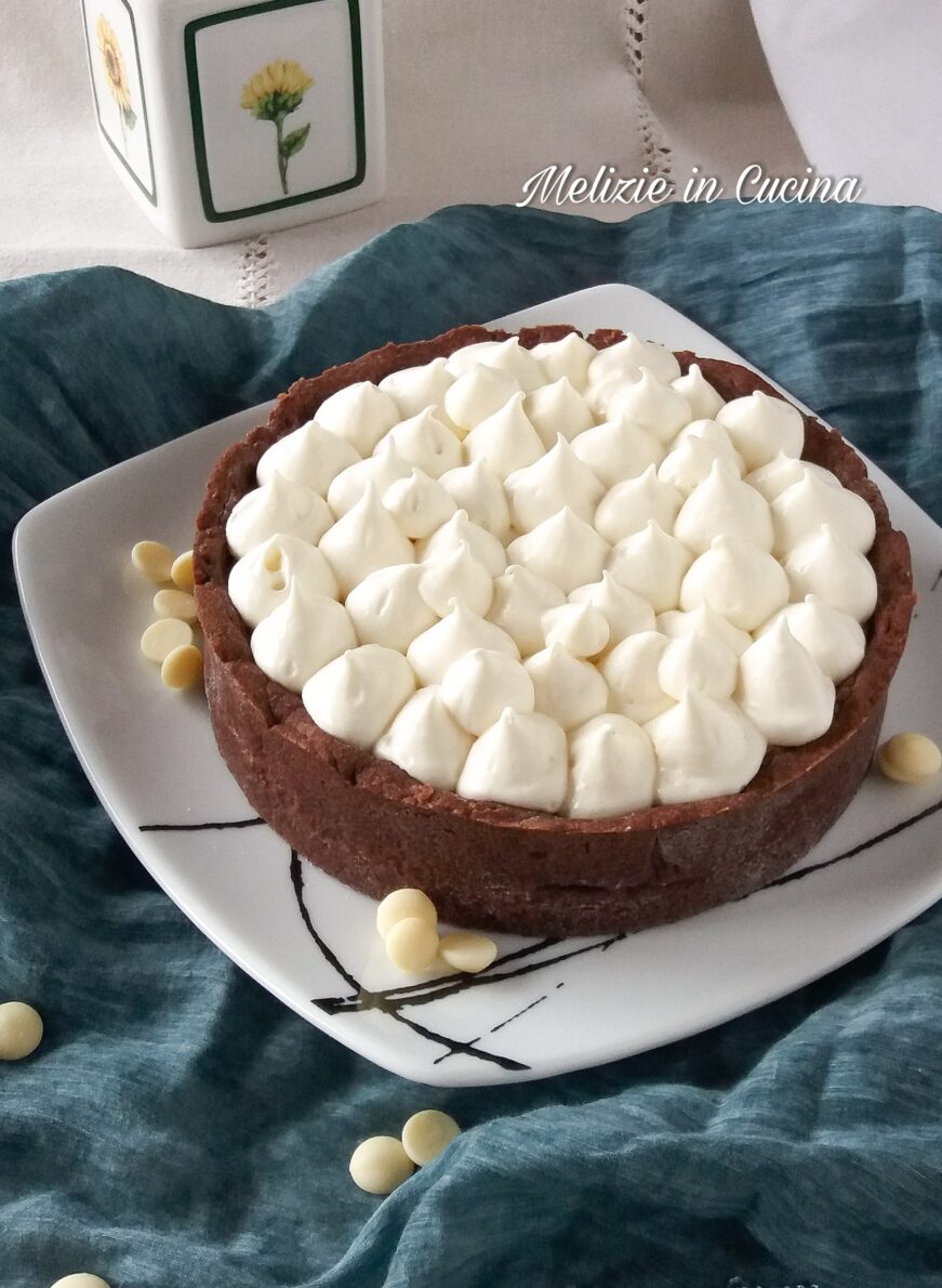 Crostata al cacao con crema Namelaka