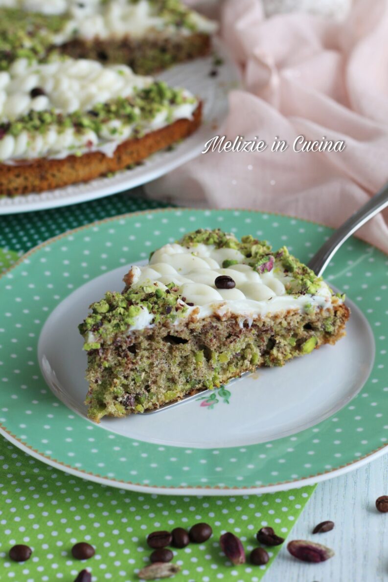 Torta pistacchio al caffè