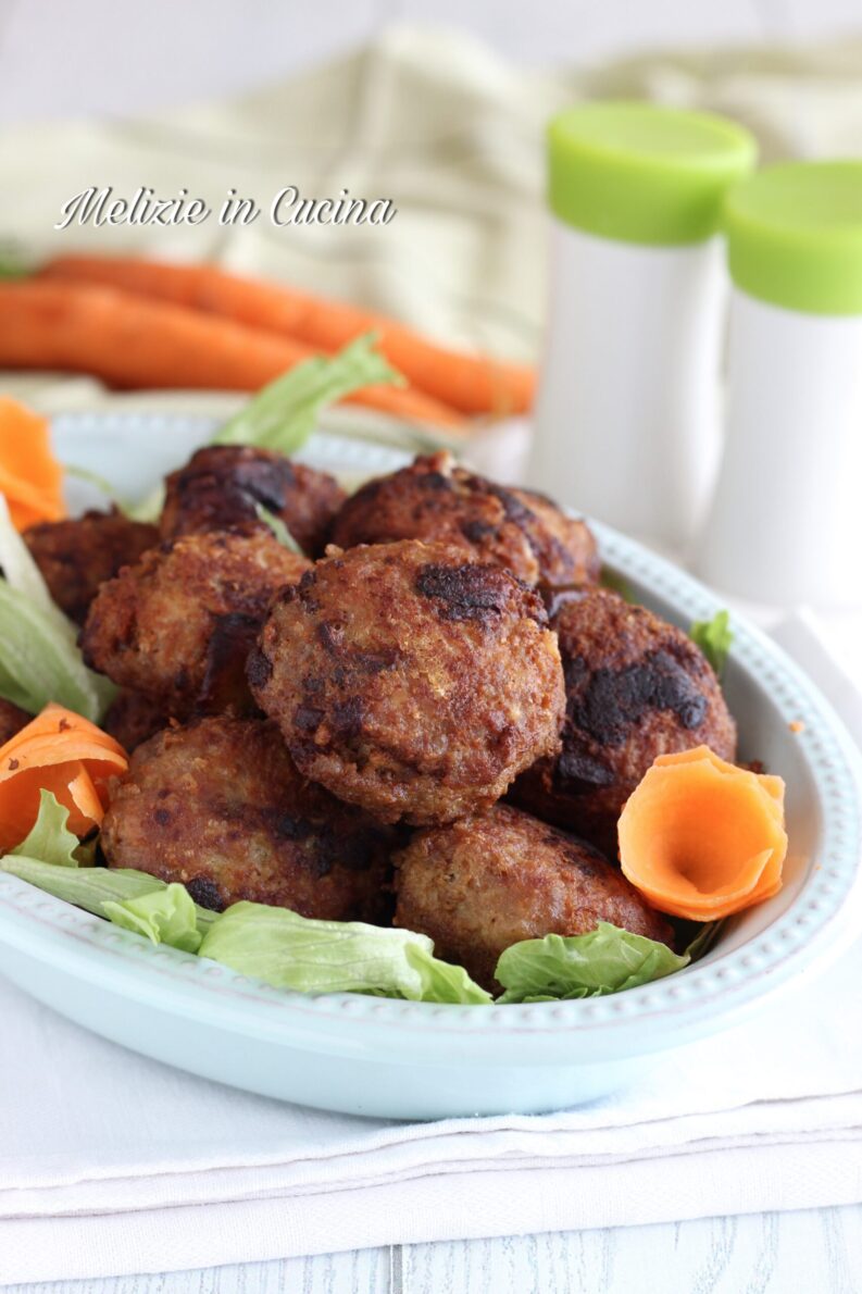 polpette di carne con melanzane