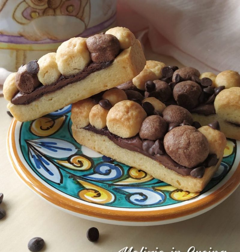 Biscotti millebolle cacao e nutella