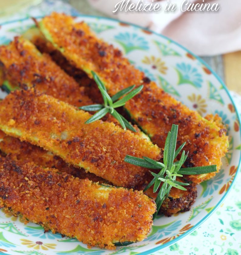 Zucchine gratinate con panatura rossa