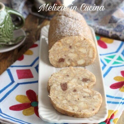 Salame dolce al cioccolato bianco