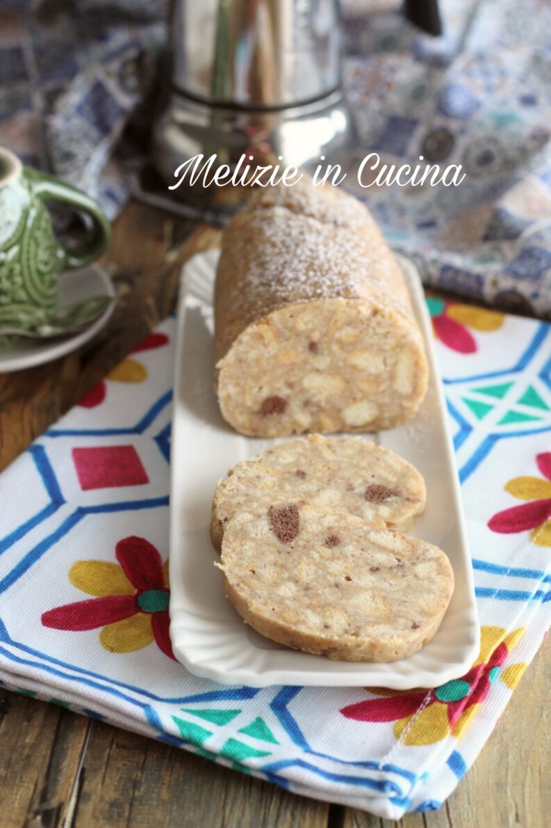 Salame dolce al cioccolato bianco